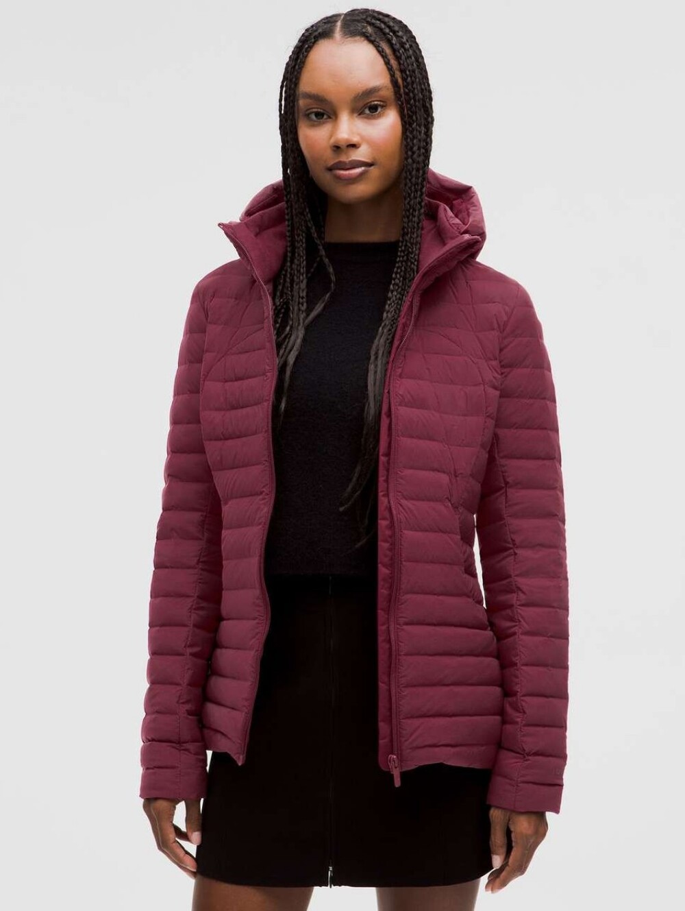 lululemon athletica Pack It Down Quilted Hooded Puffer Jacket - Deep Burgundy